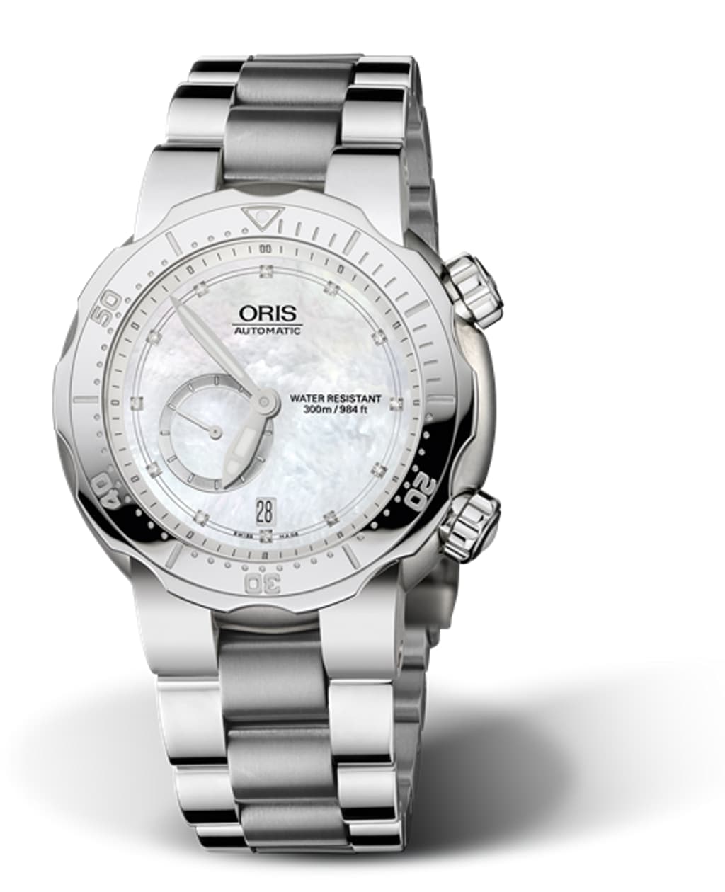 Vertical image of Divers Titan Small Second, Date, Diamonds